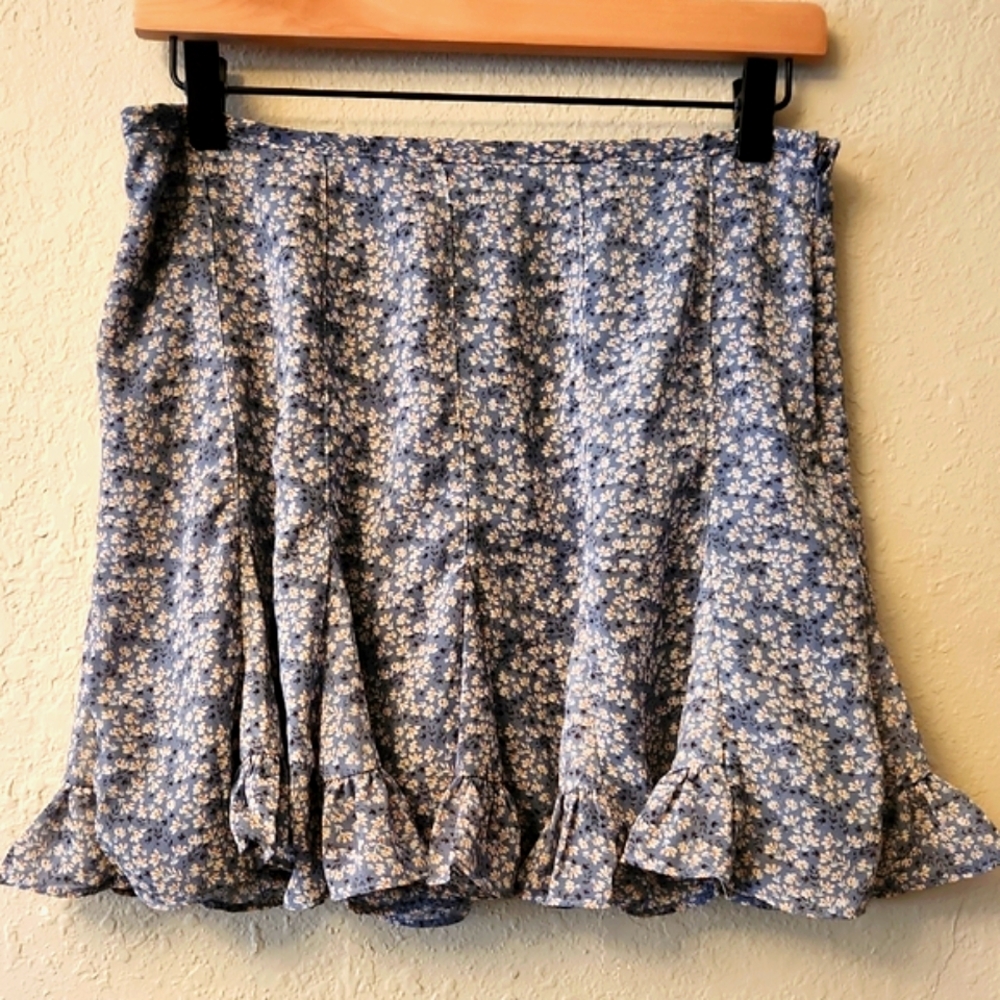 Bohme Floral Blue Skirt